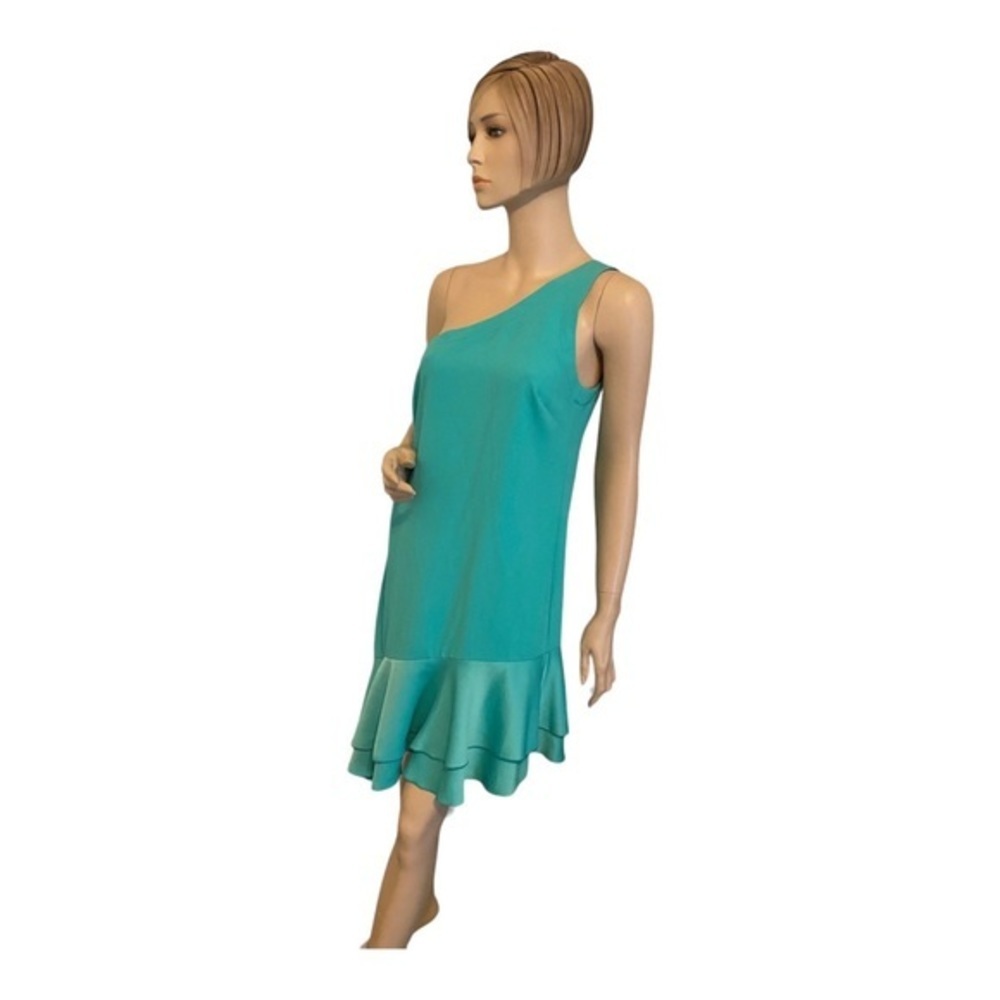 Trina Turk One Shoulder Peplum Hem Cocktail Dress